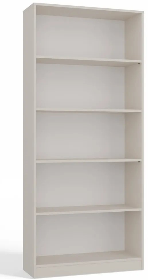 Kashar R80 polcos szekrény, könyvtartó, 80x182x30 cm, kasmír