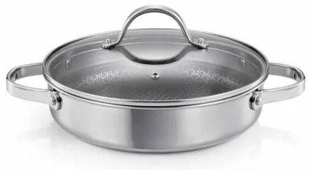 Tescoma SteelCRAFT mély serpenyő fedővel átmérő 28 cm, 2 fogantyúval, 28 cm