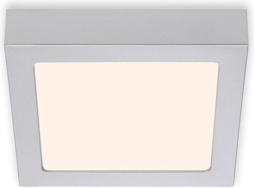 Led mennyezeti lámpa Briloner 17 cm 12 W matt króm, meleg fehér