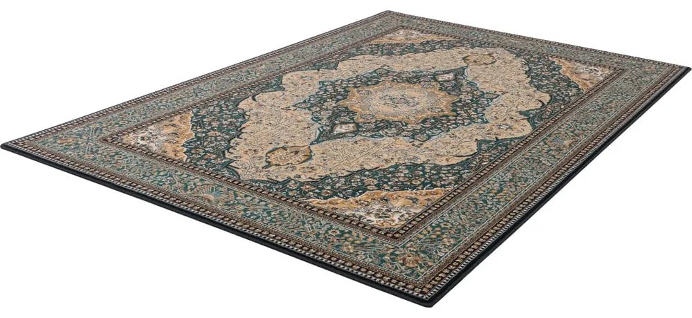 Zöld gyapjú szőnyeg 160x240 cm Charlotte – Agnella