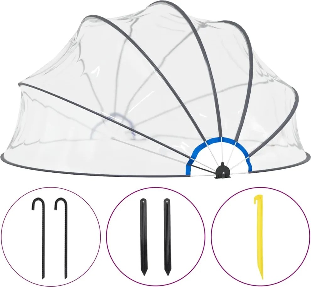 vidaXL medencekupola 440 x 220 cm