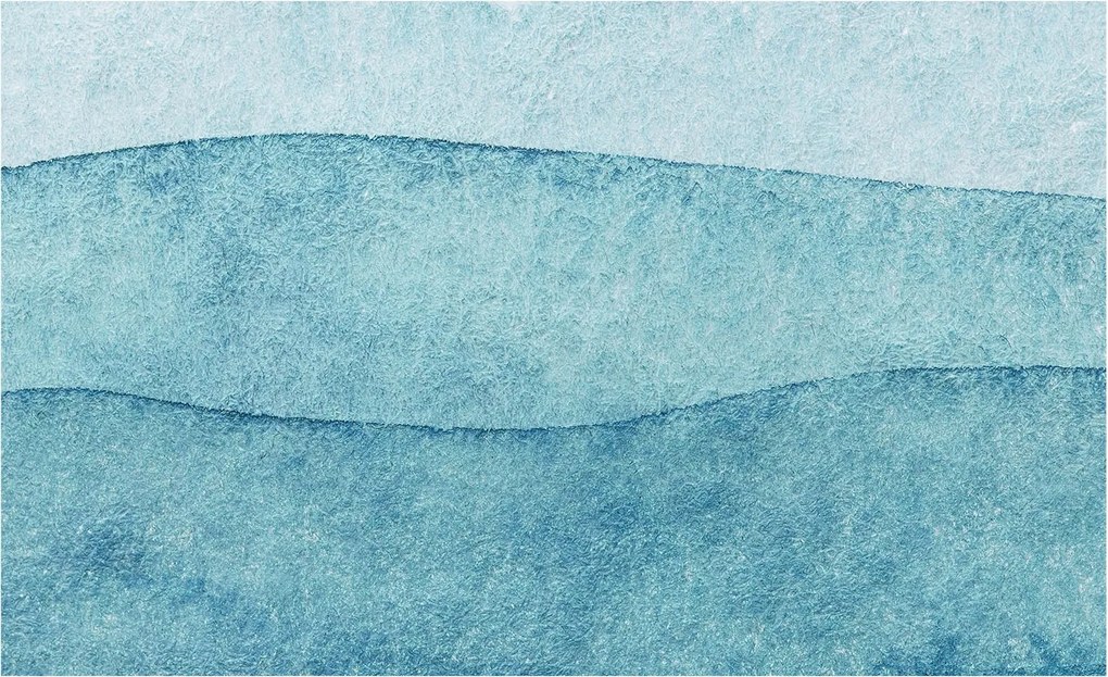 Fotótapéta Flizelin Fal Hálószoba Kék hullámok 416x254 Ragasztó