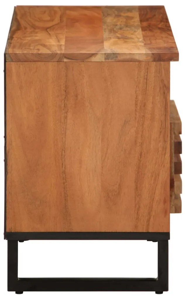 tömör akácfa TV-szekrény 100 x 34 x 46 cm