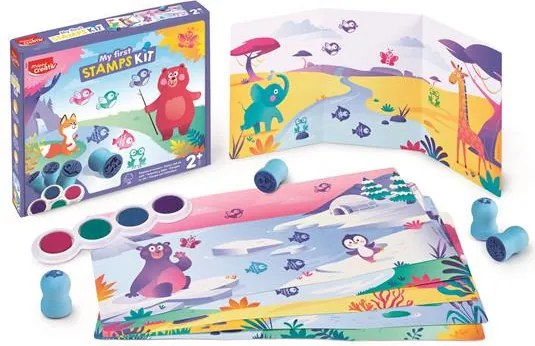 Nyomdázó készlet, állatok, MAPED CREATIV Early Age My First Stamps Kit (IMAC906907)