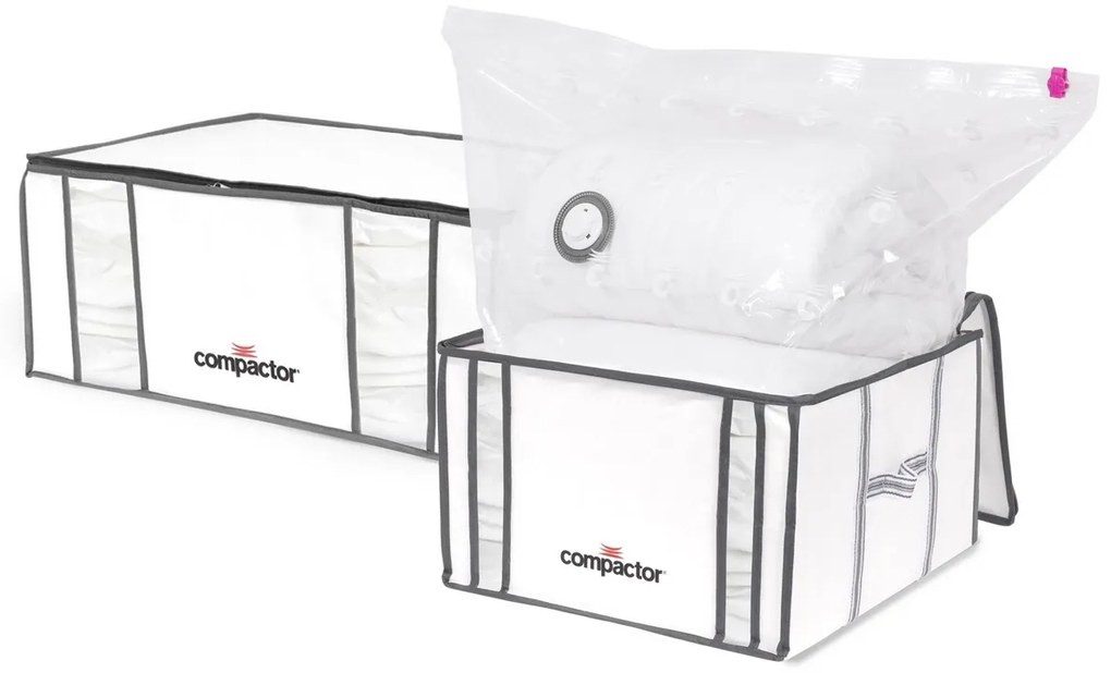 Compactor Life vákuumos tárolódoboz készlet 1x M 125 l, 1x XL 190 l, 2 db