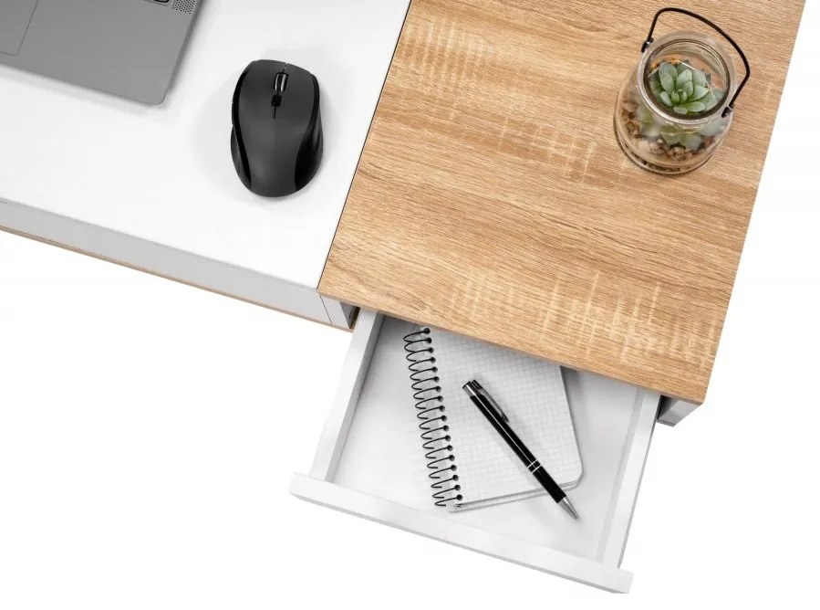 Skandináv irodai íróasztal LOFT fiókokkal