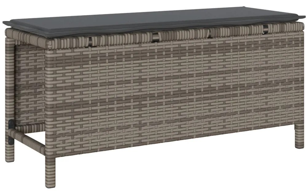 Kert étkező szett Szürke Poli rattan