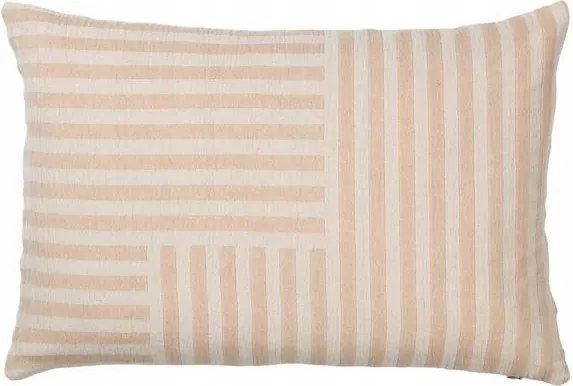 Broste Copenhagen Frankie párnahuzat 40x60 cm bézs csíkos pamut