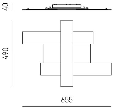 Gea Luce DOHA P P N - LED Mennyezeti lámpa DOHA LED/30W/230V 65,5 cm fekete