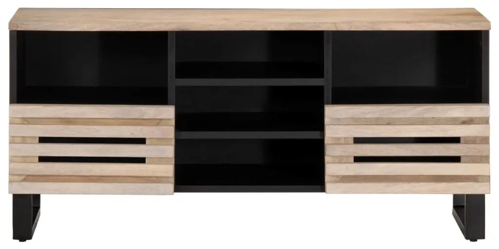 tömör mangófa TV-szekrény 100 x 34 x 46 cm