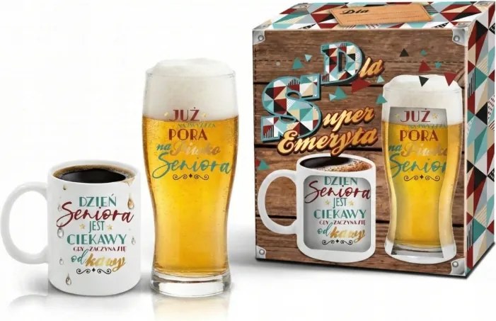 Nyugdíjba vonulás Ajándék Szett Neki Bögre Korsó Nyugdíjasoknak