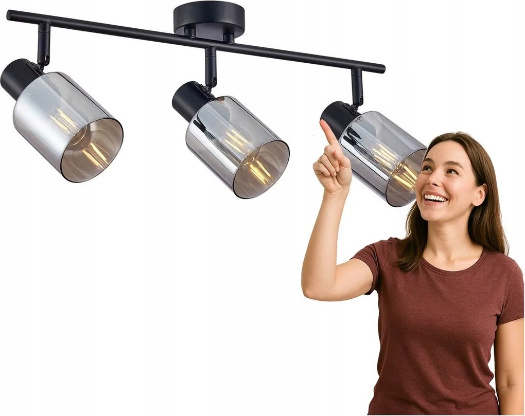 Fényszóró spot lámpa Santia SPL-65342-3-BK-SG Italux