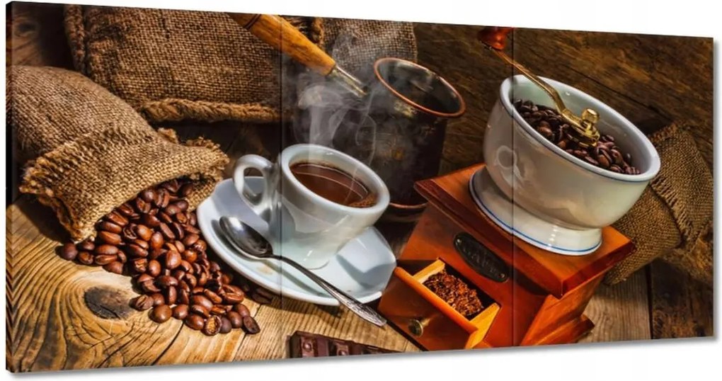 Vászonkép 120x60 Ízletes kávé Csokoládé