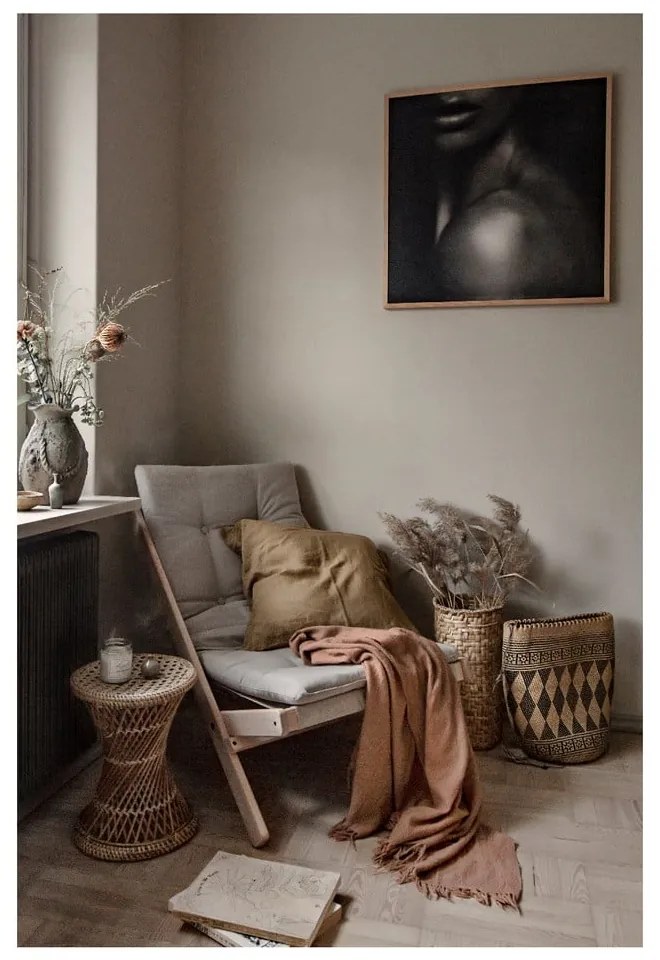 Boogie Dark Raw/Grey szürke összecsukható fotel - Karup Design