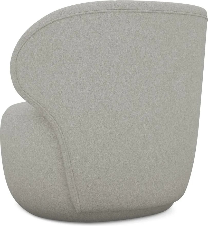 Világosszürke fotel Kama – Makamii