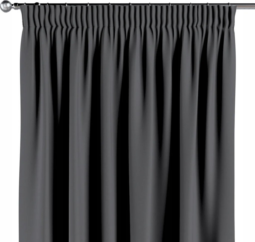 Függöny ráncoló szalaggal 1 db 130x245cm szürke