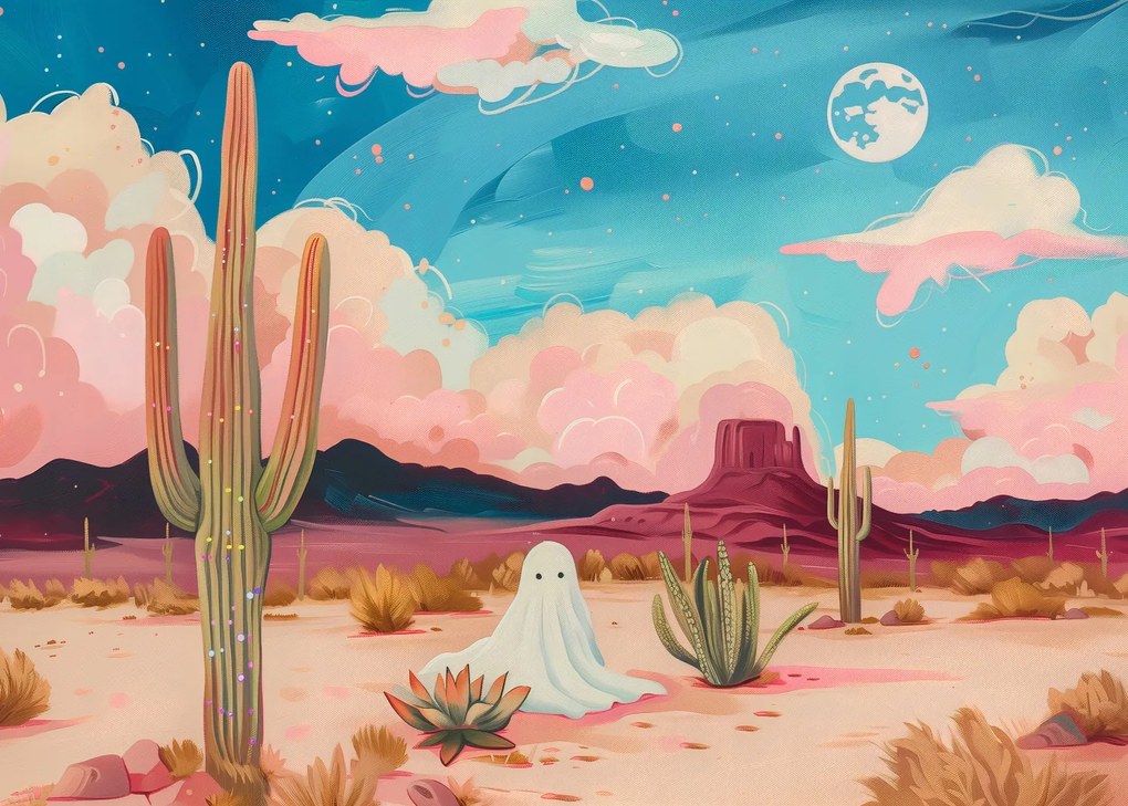Poszter 35x25cm Szellem a kaktuszok között