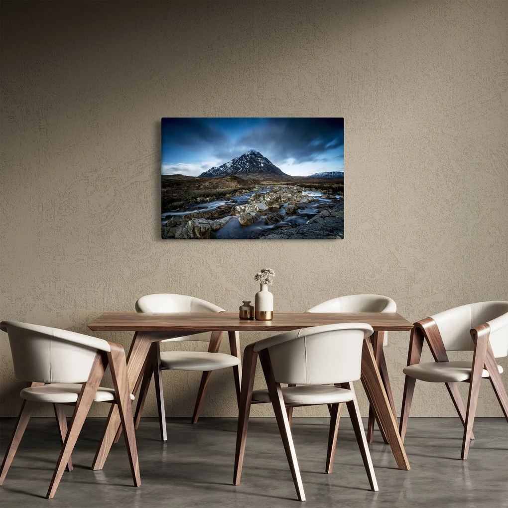 Hegy és a folyó képe (90x60 cm)