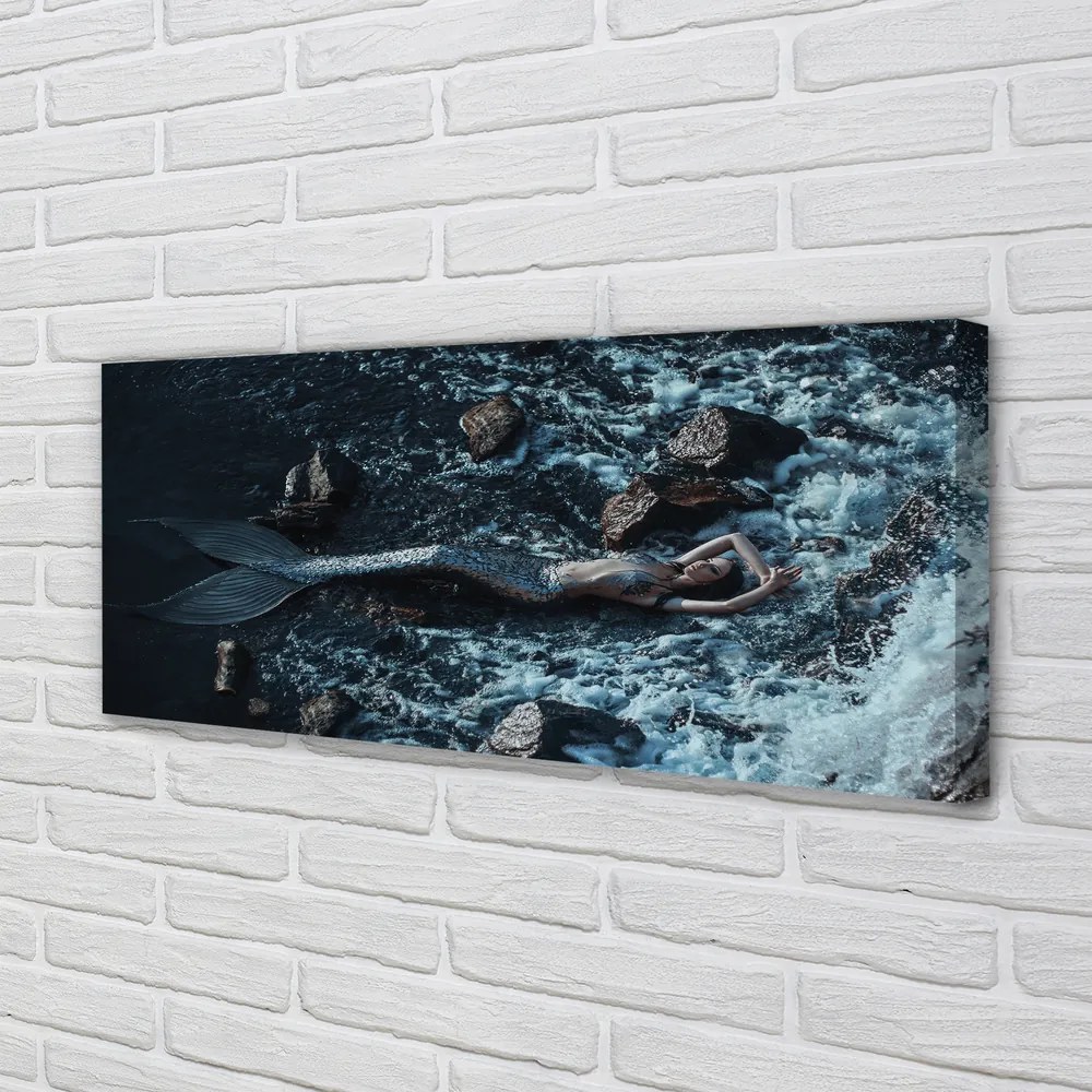 Canvas képek tenger sziréna 100x50 cm