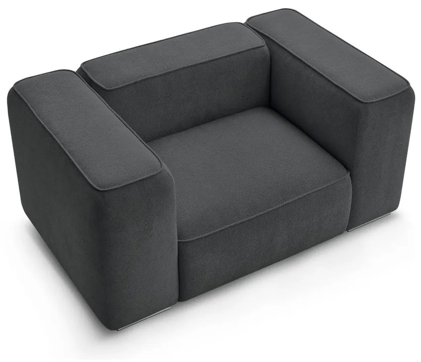 Sötétszürke fotel Zephyr – Bobochic Paris