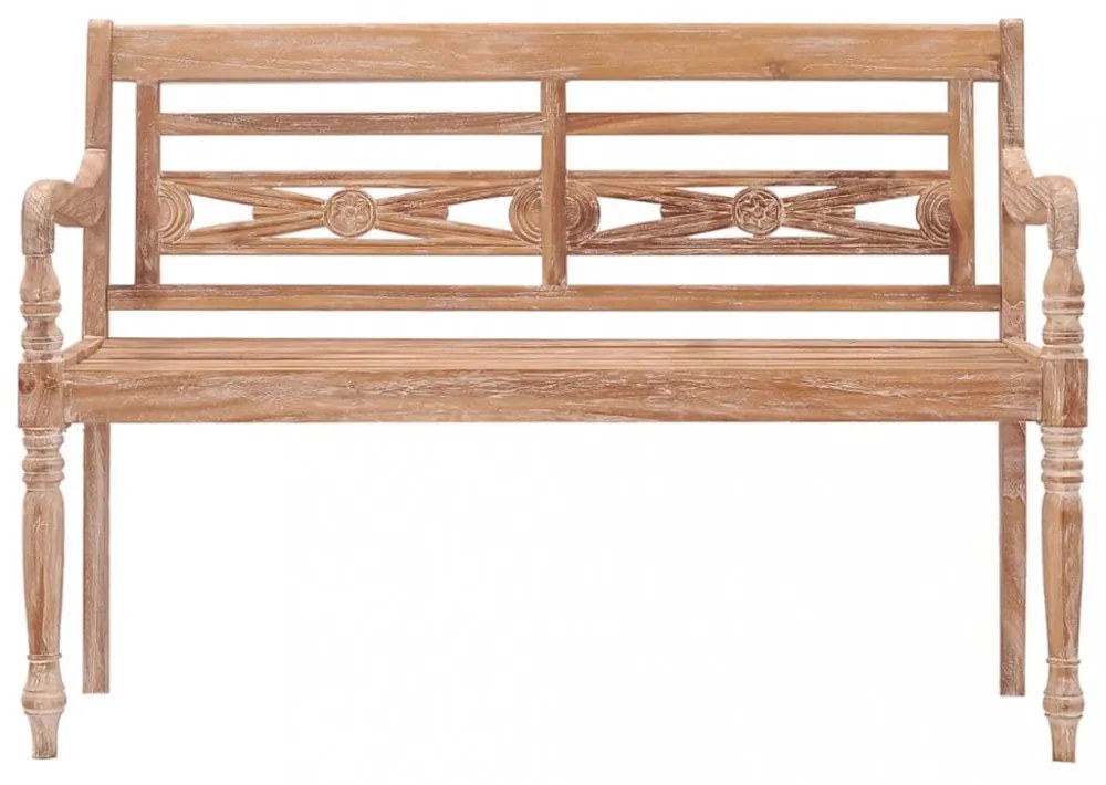 tömör antikolt fehér tíkfa Batavia pad 120 cm