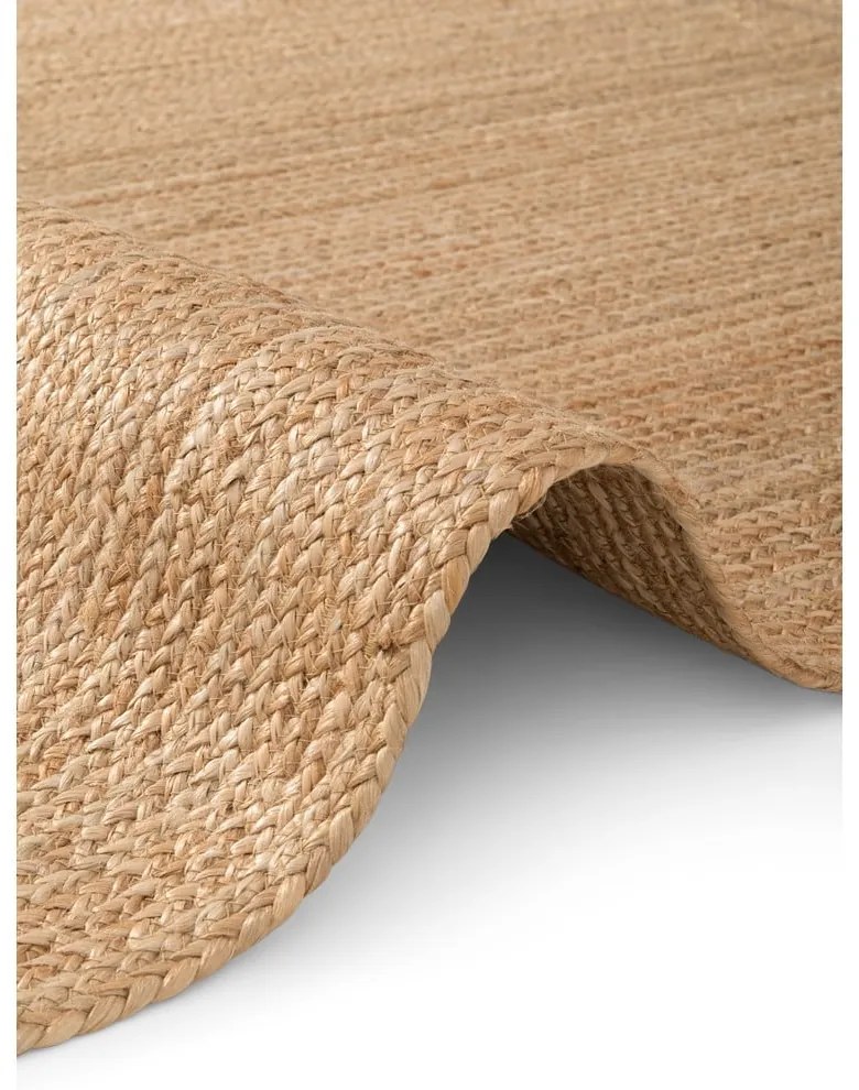 Natúr színű kétoldalas kézi szövésű juta szőnyeg 120x180 cm Sharmila Natural Brown – Hanse Home