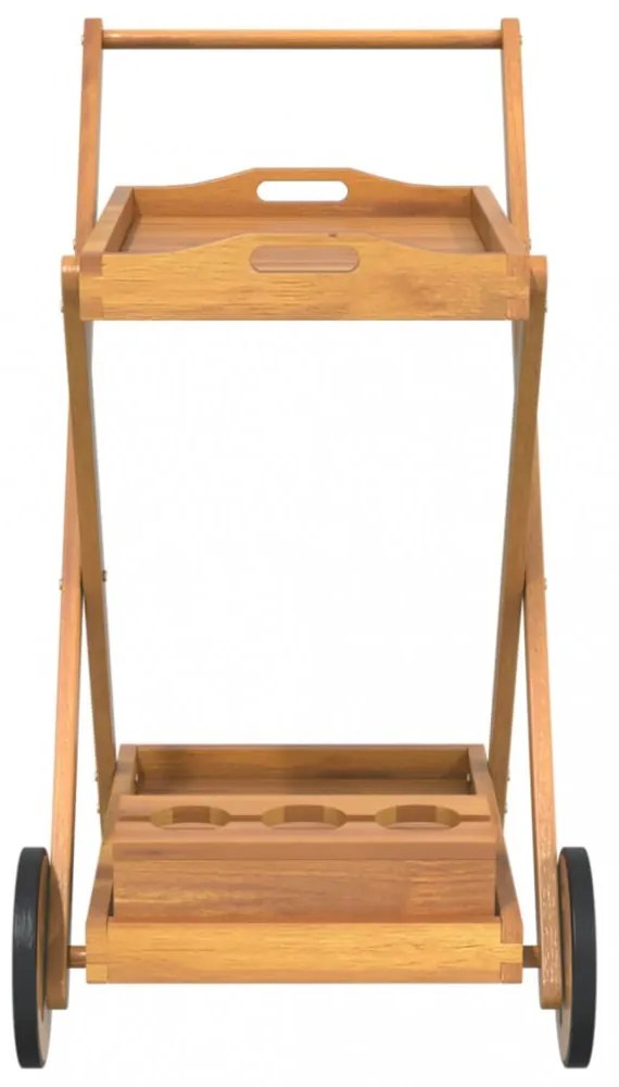 tömör akácfa felszolgálókocsi 54 x 87 x 90 cm