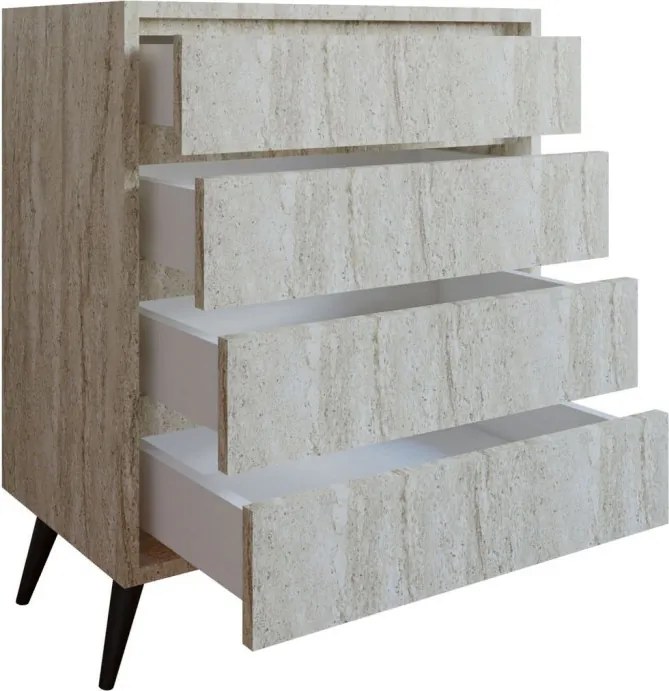 Suvera komód, travertin, 70 cm
