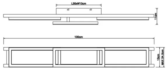 Globo 67266D1 - LED Dimmelhető mennyezeti lámpa ILLA LED/30W/230V + távirányító