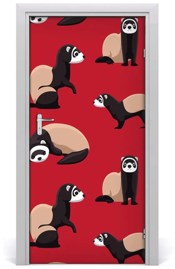 Fotótapéta ajtóra görény 85x205 cm