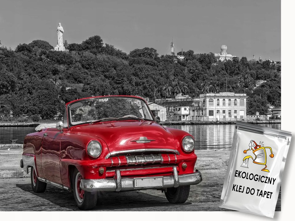 Fotótapéta Flizelina Auto Retro Piros Cuba Havanna 400x280 ragasztó