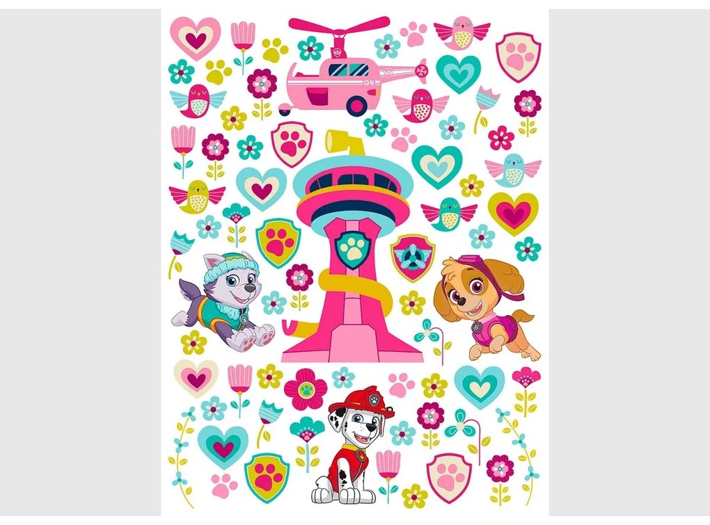 Öntapadó dekoráció Paw Patrol Be Happy, 65 x 85 cm