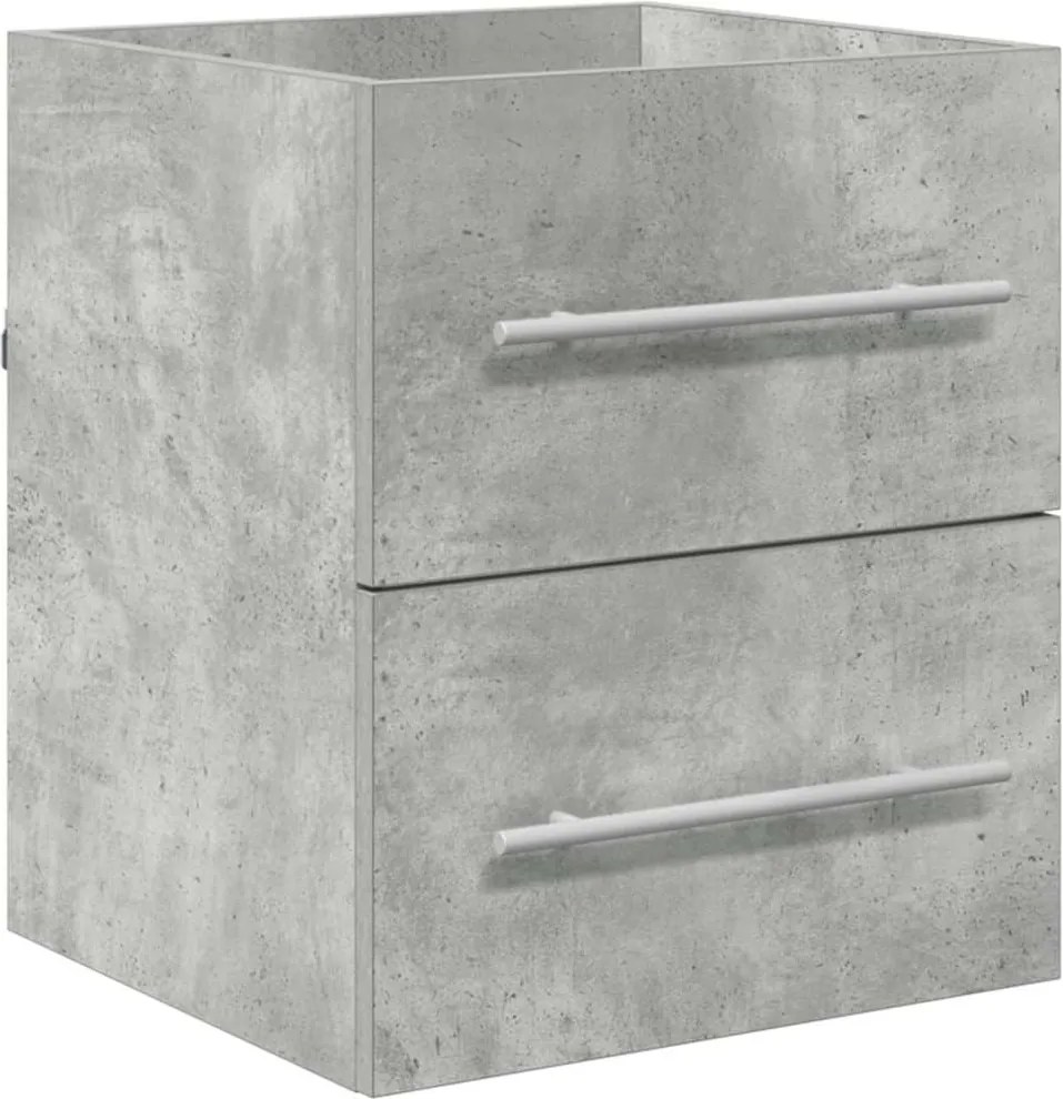 vidaXL Mosdókagyló szekrény Beton Szürke 38,5 x 41 x 48 cm Faanyag