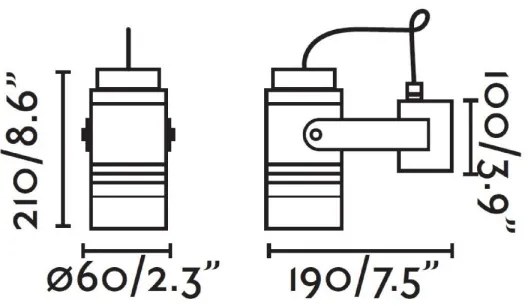 FARO 70260 - Kültéri fali lámpa  LIT 1xGU10/8W/230V IP54
