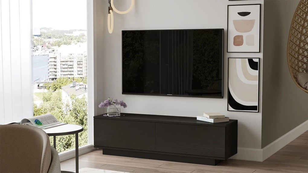 TV asztal/szekrény Fancy (fekete). 1072592