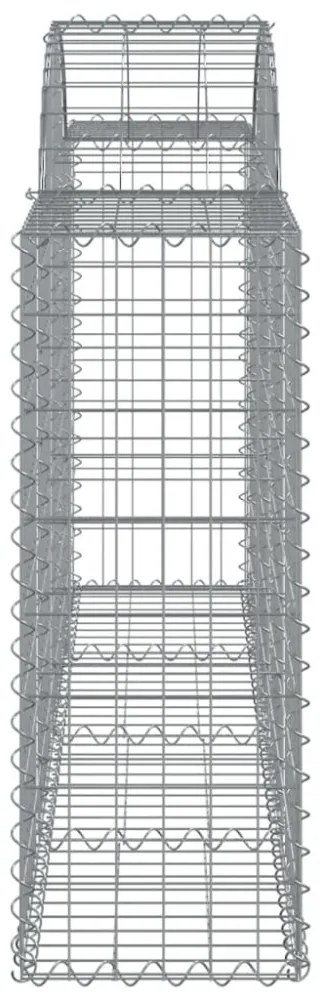 30 db íves horganyzott vas gabion kosár 200x30x80/100 cm