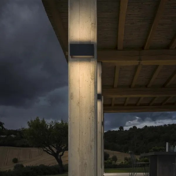 Ideal Lux - LED Kültéri fali lámpa ATOM LED/25W/230V IP54 antracit