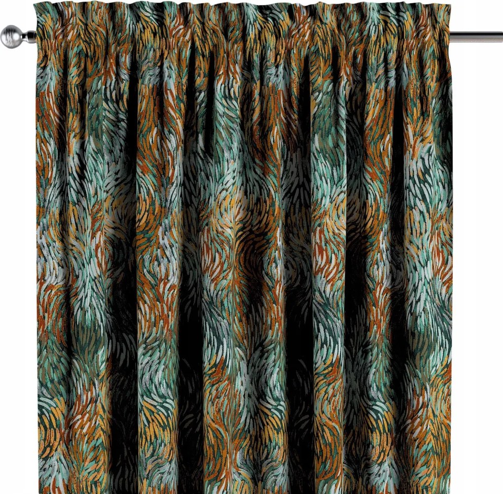 Dekoria Csatornafüggöny frufruval 1 db 130x260cm többszínű