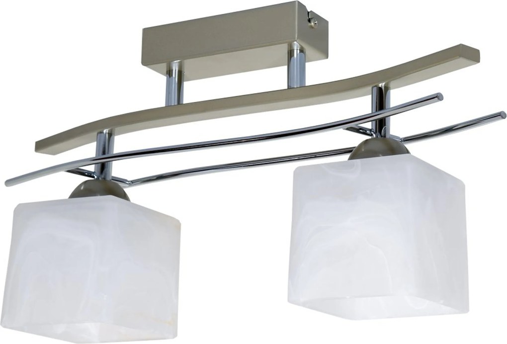 Mennyezeti Lámpa Lógó Csillár Üveg Plafon Klasszikus Fehér Ezüst