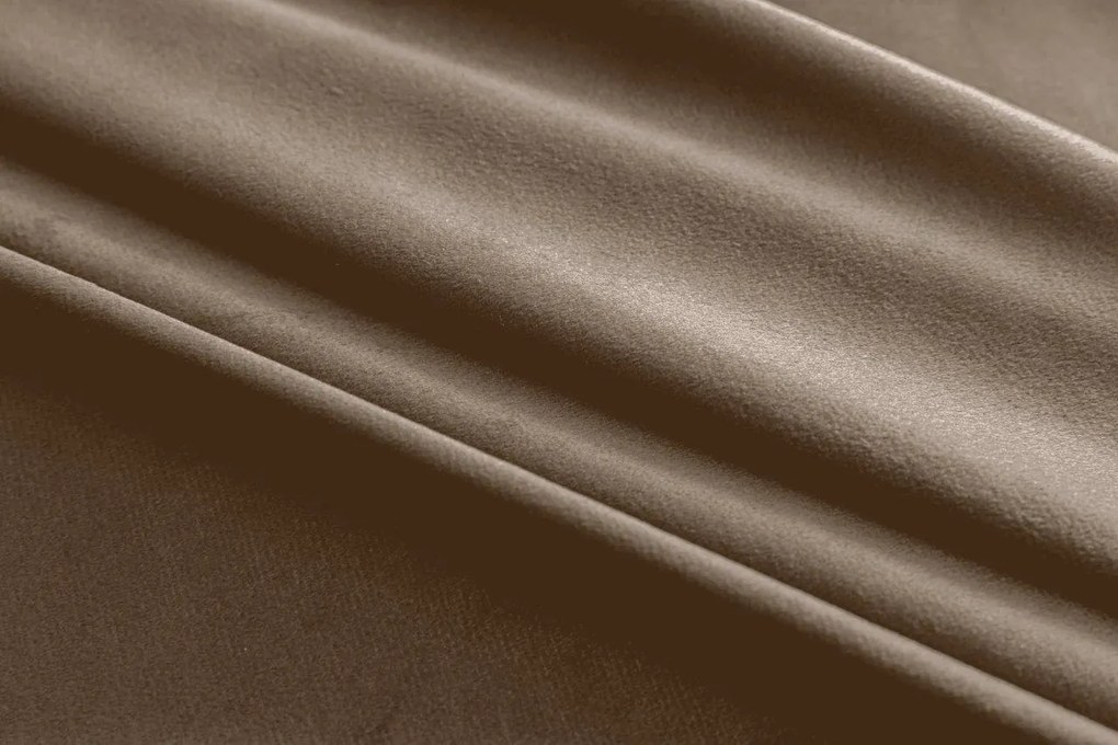 Bézs sötétítő függöny VELVET 140x270 cm Felfüggesztés: Hullámos sínszalag