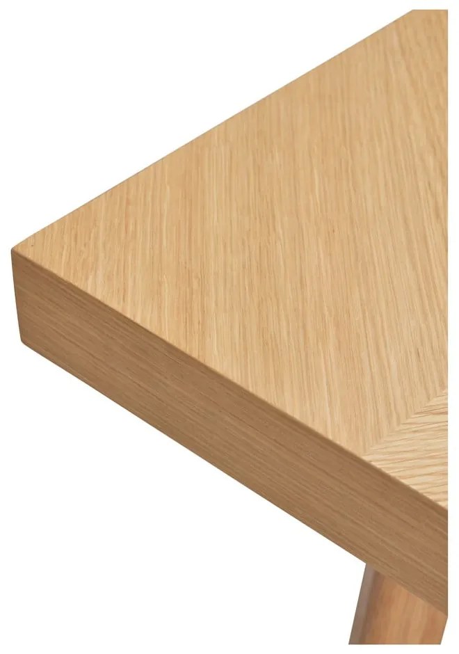 Étkezőasztal tölgyfa dekorral 80x160 cm Herringbone – Hübsch