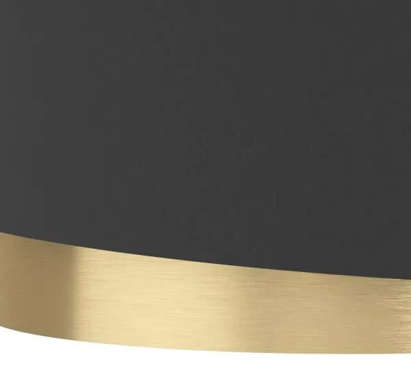 Eglo 39924 - Mennyezeti lámpa MANDERLINE 1xE27/40W/230V fekete/arany