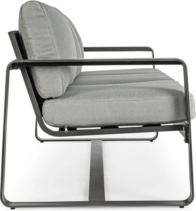 Szürke alumínium kerti kanapé Merrigan – Bizzotto