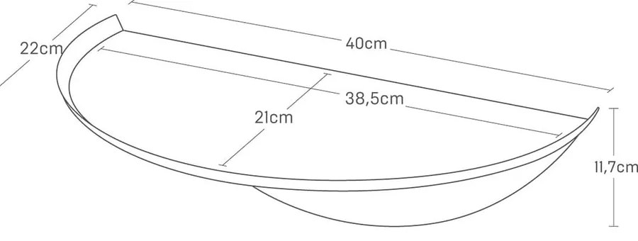 Fehér fém fali polc 40 cm Tower – YAMAZAKI