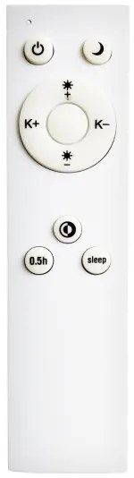 Top Light - LED Mennyezeti lámpa REVIT LED/50W/230V 3000-6500K 50x50 cm fekete + távirányító