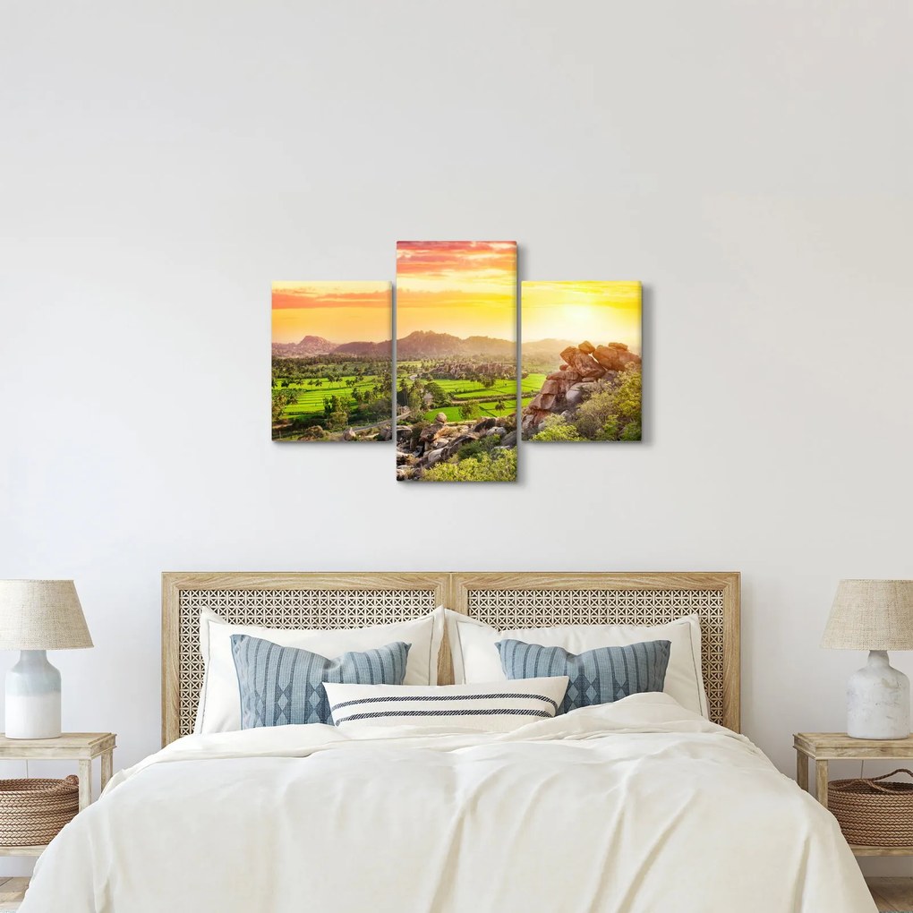 Kép a Hampi-völgyről Indiában (90x60 cm)