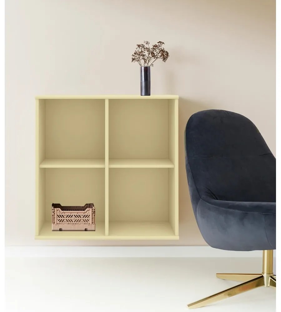 Világossárga függő könyvespolc 70x70 cm Mistral – Hammel Furniture