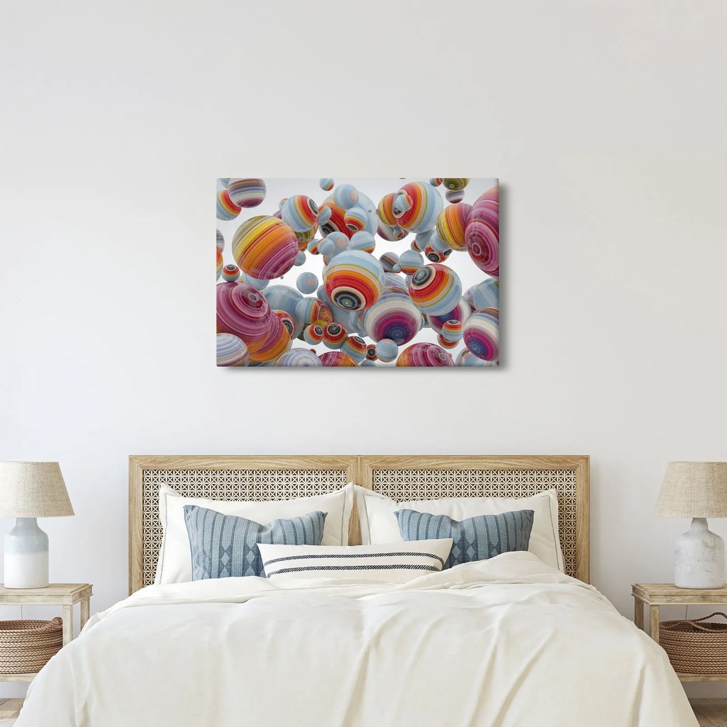 Festett gömbök képe (90x60 cm)