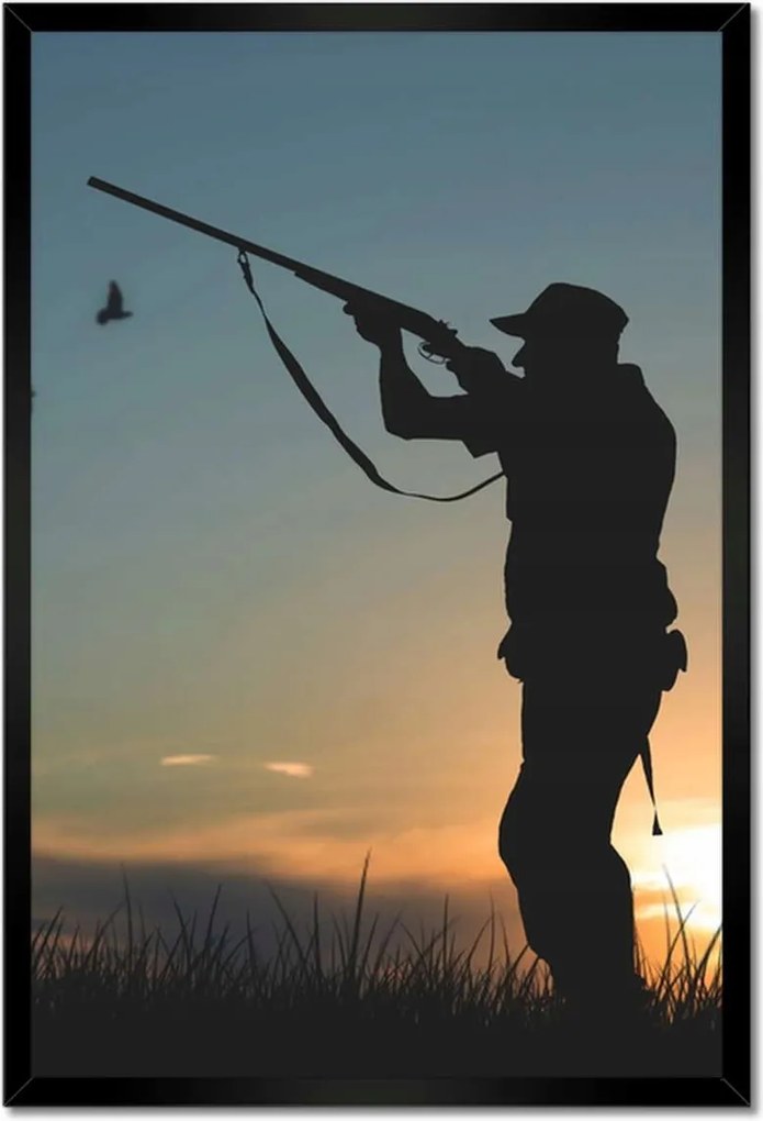 Poszterek keretben 40x60 Vadász fegyverrel madarak