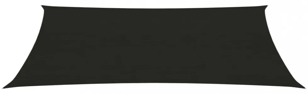 fekete HDPE napvitorla 160 g/m² 2,5 x 5 m